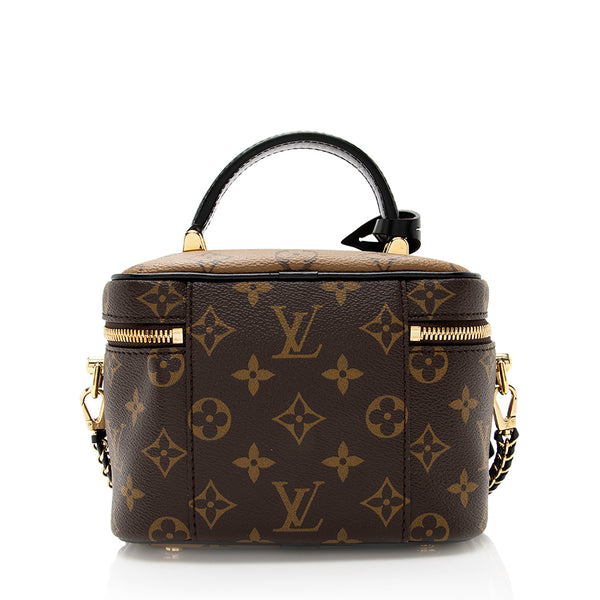 Louis Vuitton Monogram Reverse Vanity PM Crossbody Train Case Bag