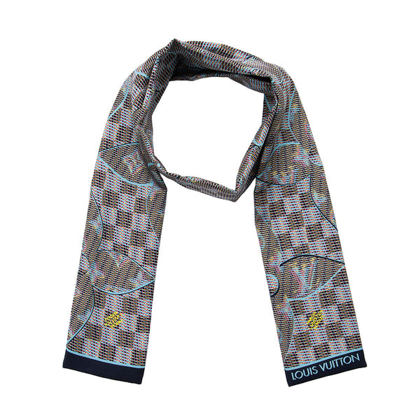 Louis Vuitton Silk Confidential Bandeau Scarf (SHF-22133)