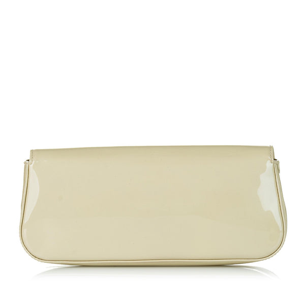 Sobe patent leather clutch bag Louis Vuitton Yellow in Patent leather -  30387832