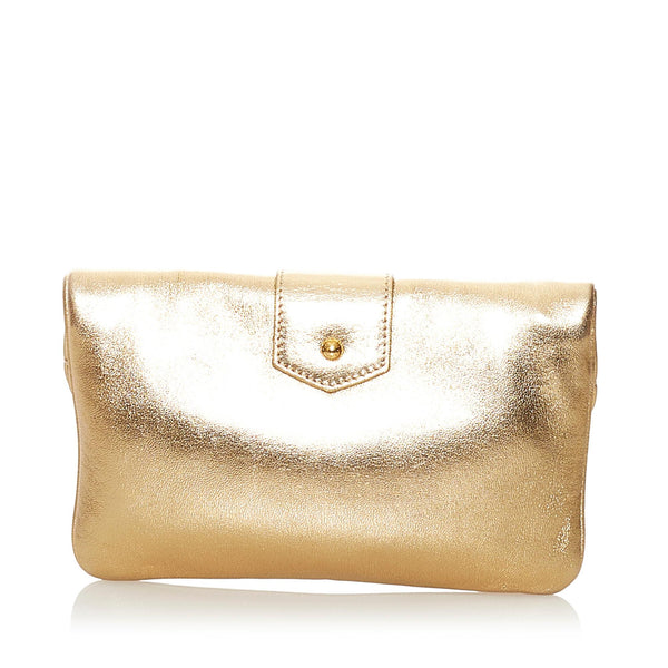 Sofia coppola leather clutch bag Louis Vuitton Gold in Leather - 32221088