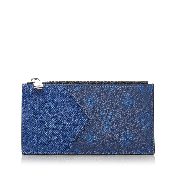 Blue Louis Vuitton Monogram Taigarama Pochette Voyage MM Clutch