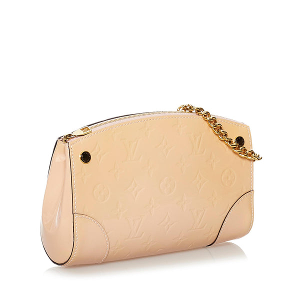 Louis Vuitton Gold, Pattern Print Vernis Santa Monica Shoulder Bag