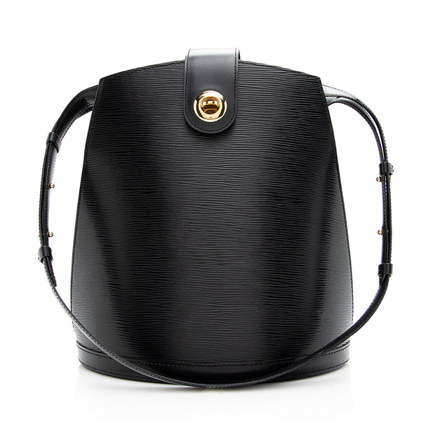 Louis Vuitton Black Epi Leather Cluny Bucket Shoulder Bag Louis Vuitton