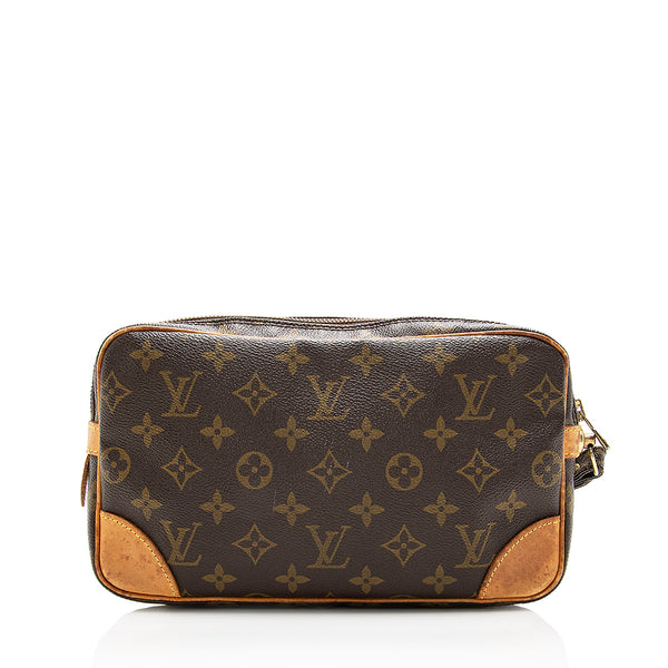 Louis Vuitton 1991 Pre-owned Marly Dragonne PM Clutch Bag - Brown
