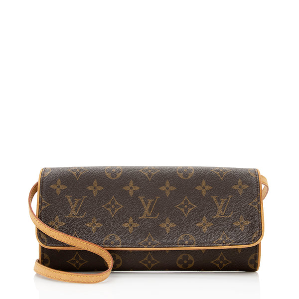 LOUIS VUITTON Monogram Canvas Pochette Twin GM Shoulder Crossbody Bag