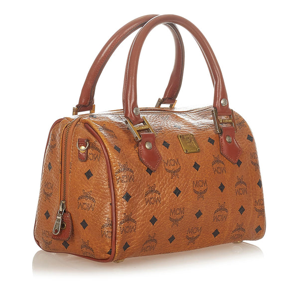 MCM Visetos Bowling Leather Shoulder Bag (SHG-30022) – LuxeDH