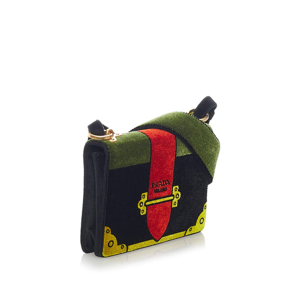 Prada Cahier Leather Crossbody Bag (SHG-32118) – LuxeDH