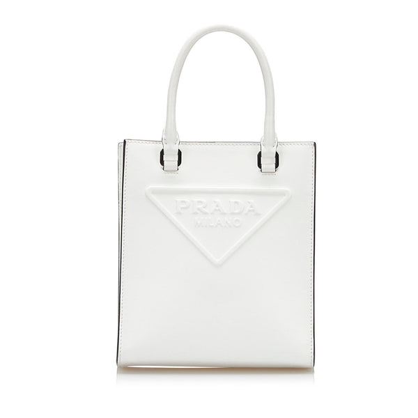 PRADA Mini Boston bag Tote Bag Khaki Authentic Women Used from