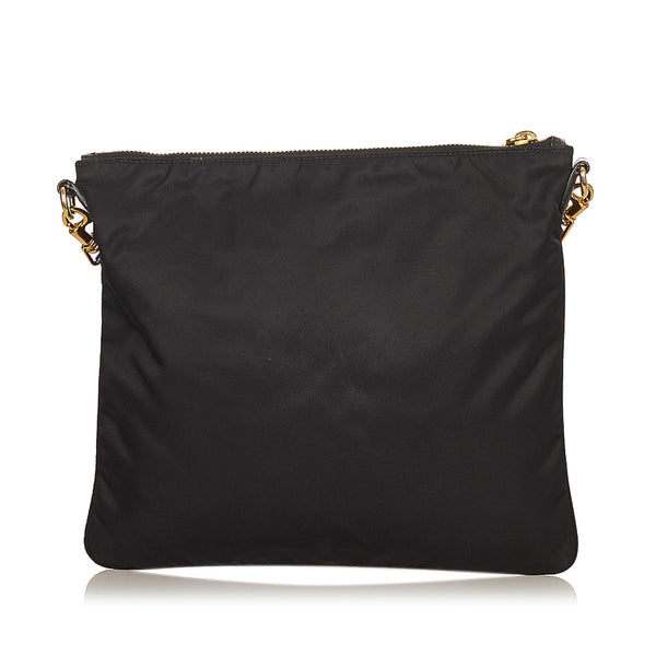 Prada Saffiano & Soft Calf Crossbody Bag - Black Crossbody Bags