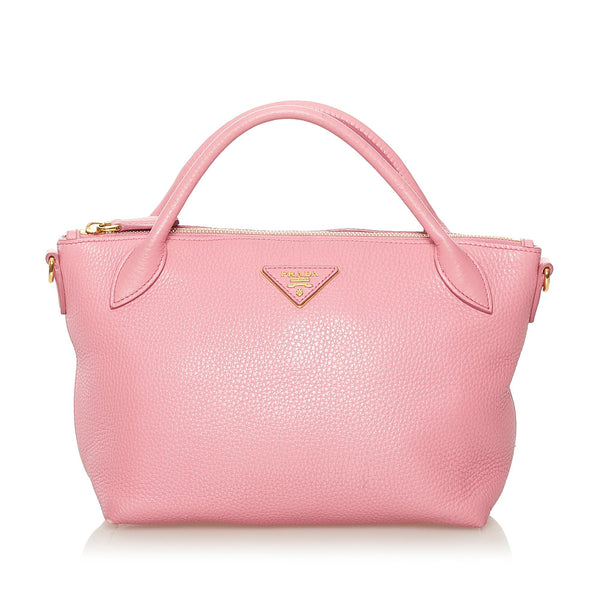 Prada, Bags, Prada Wallet On Chain Vitello Daino Pink