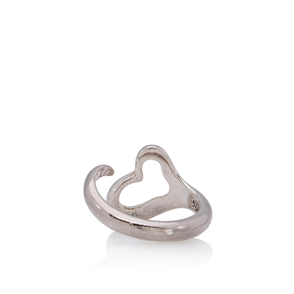 Elsa Peretti® Open Heart ring in sterling silver, small.