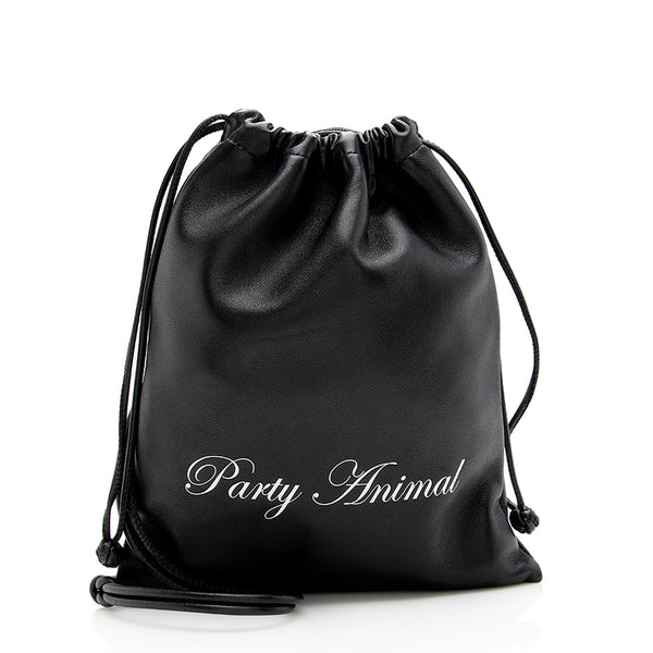 Alexander Wang Leather Ryan Mini Drawstring Bag (SHF-17326