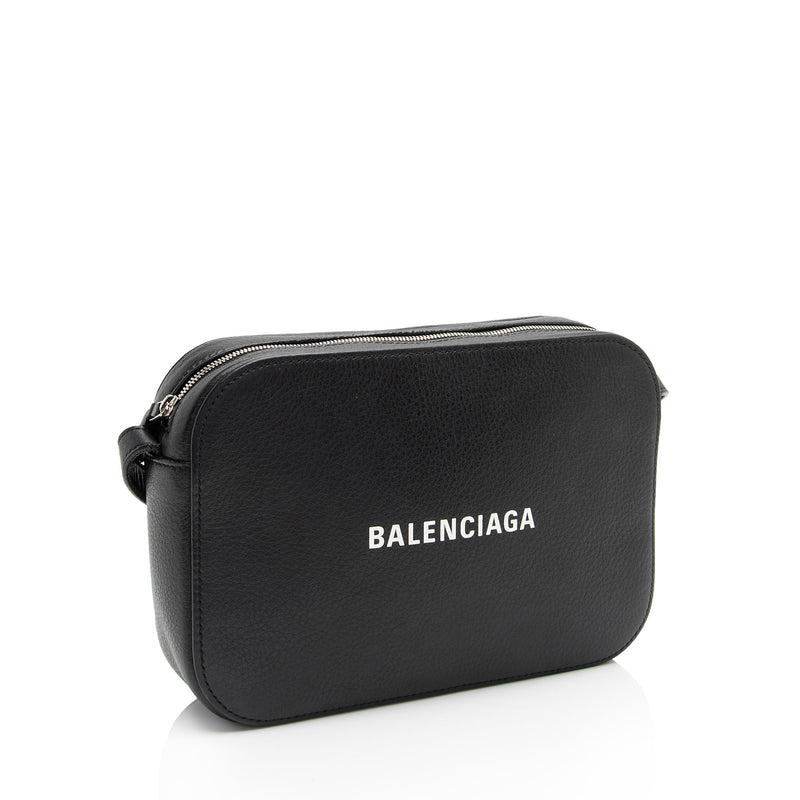 Balenciaga Small Everyday Calfskin Leather Camera Bag - White In