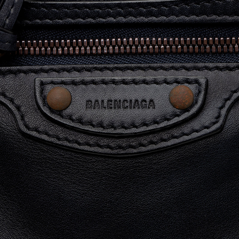 Balenciaga Calfskin Neo Classic Rust Hardware City Mini Satchel (SHF-pzIHQZ)