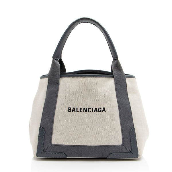 Balenciaga Canvas Logo Cabas Small Tote (SHF-Hb4Aah)