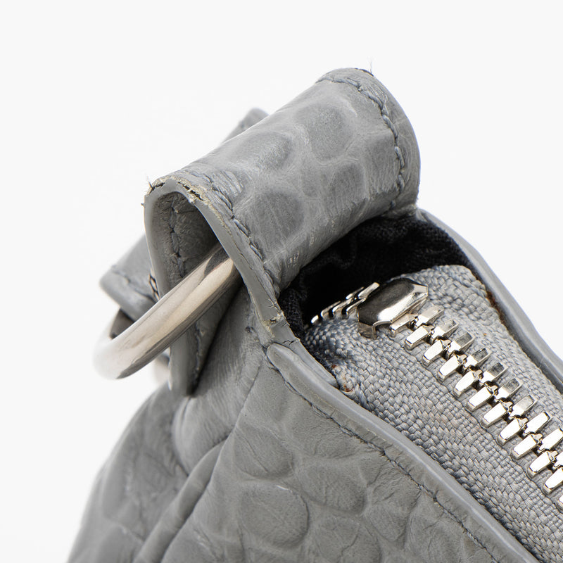 Balenciaga Croc Embossed Le Cagole Small Shoulder Bag (SHF-ymVG4a)