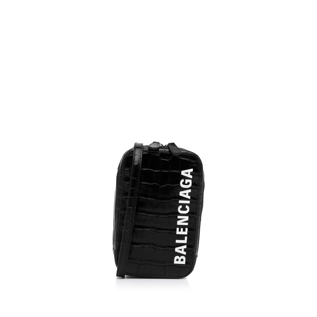 Balenciaga Embossed Zip Phone Holder (SHG-J8voGS) – LuxeDH