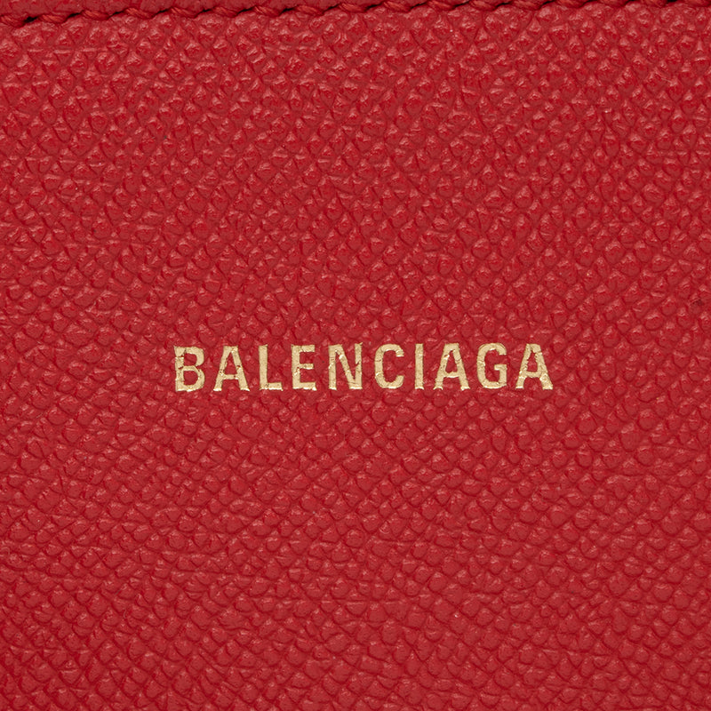 Balenciaga Grained Calfskin Ville Medium Top Handle Bag (SHF-15056)