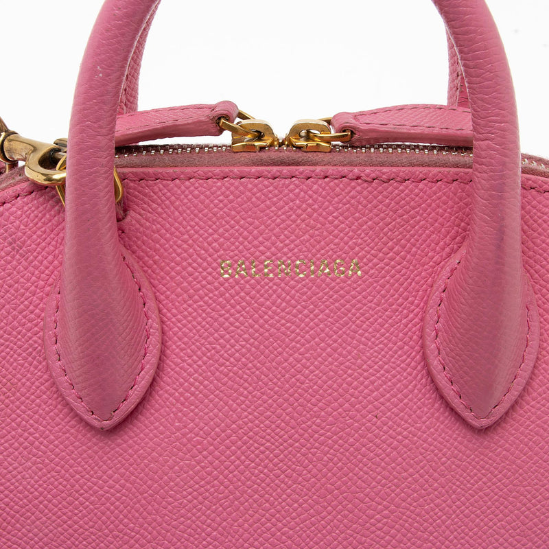 Balenciaga Grained Calfskin Ville Medium Top Handle Bag (SHF-15056