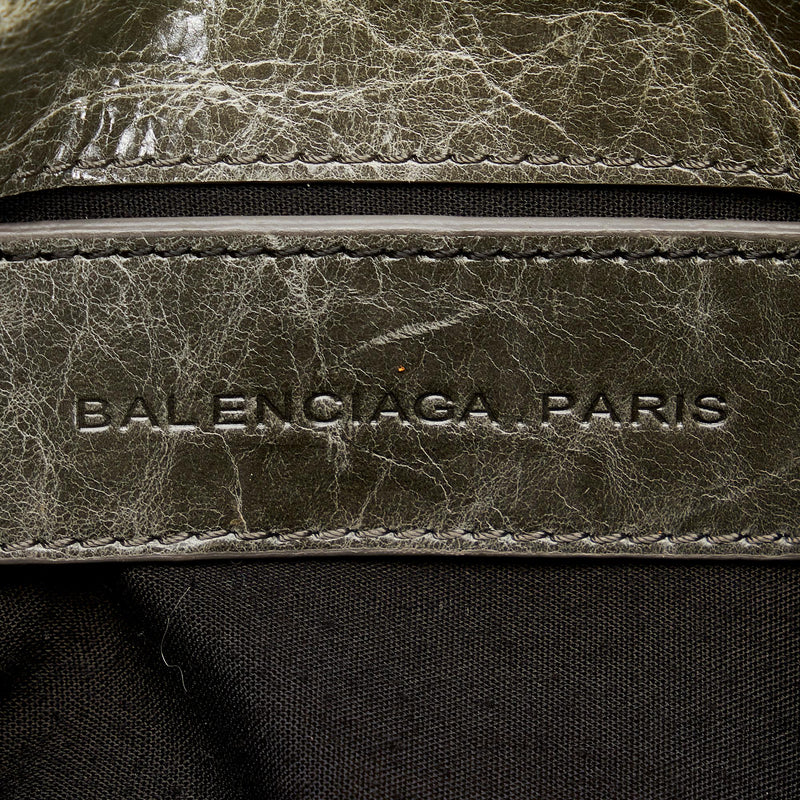 Balenciaga Black Patent Giant 21 Envelope Clutch - Ann's Fabulous