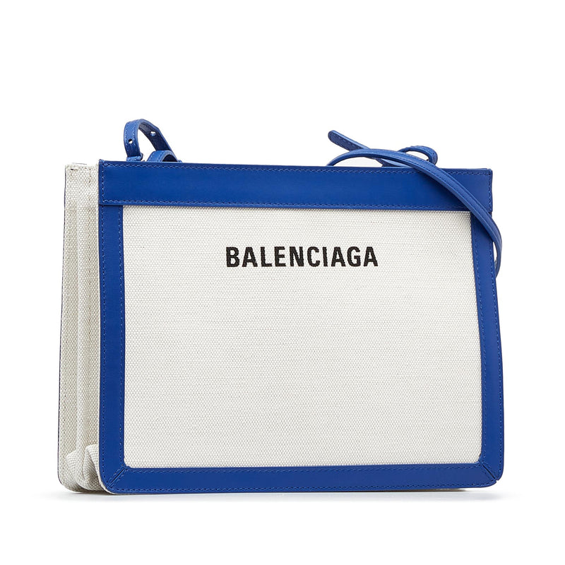 Balenciaga Navy Pochette S Crossbody (SHG-fd1rJw)