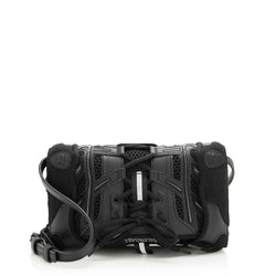 Balenciaga Leather Phone Holder Shopping Crossbody Bag Black