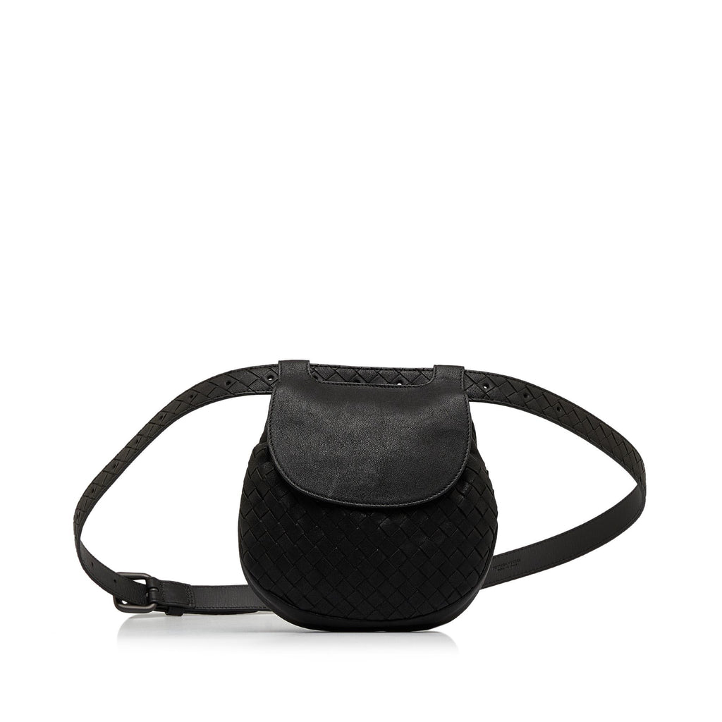 Bottega Veneta Intrecciato Belt Flap Camera Bag (SHG-sqwf3F) – LuxeDH