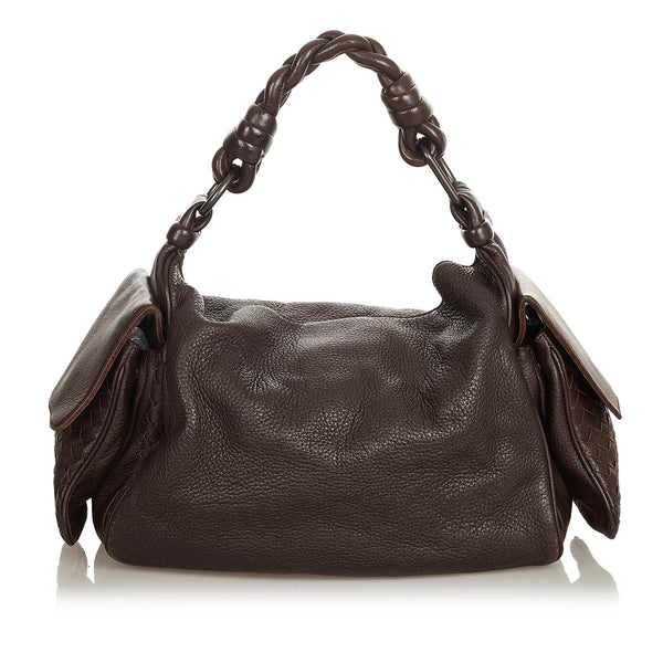 Bottega Veneta Intrecciato Leather Shoulder Bag (SHG-34071)