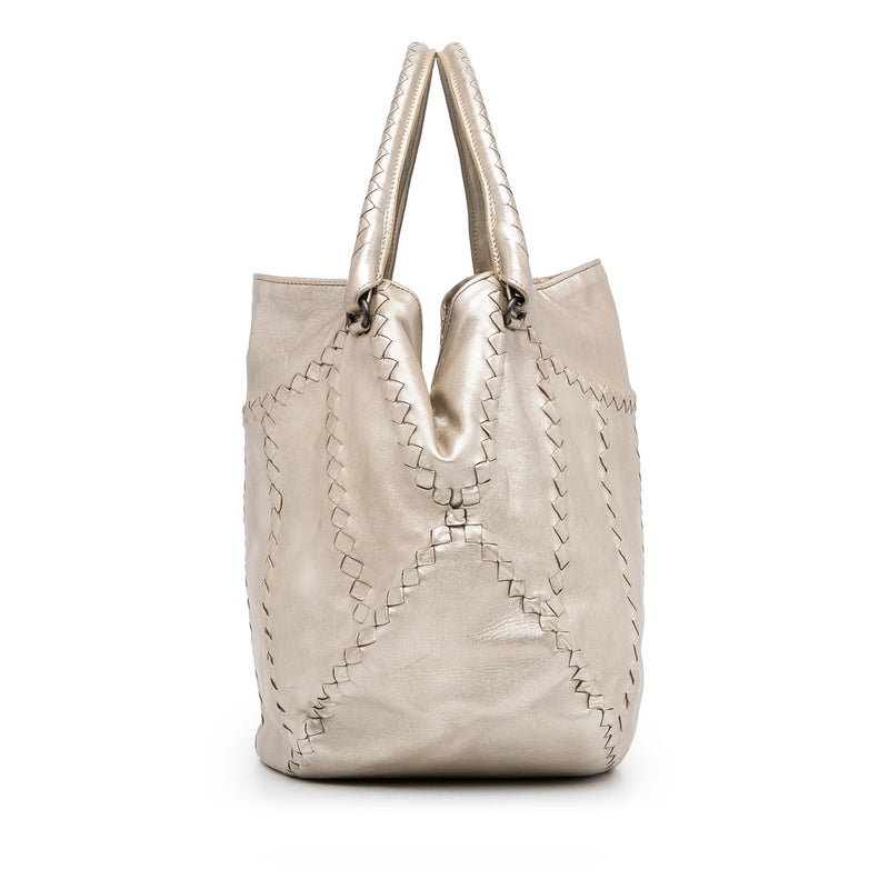 Bottega Veneta Intrecciato Metallic Tote Bag (SHG-YCP4lc) – LuxeDH