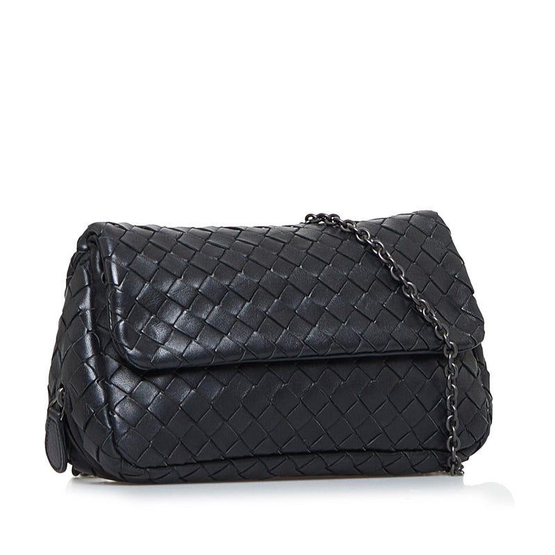 Bottega Veneta Nappa Intrecciato Mini Expandable Crossbody Bag - Black  Crossbody Bags, Handbags - BOT223196