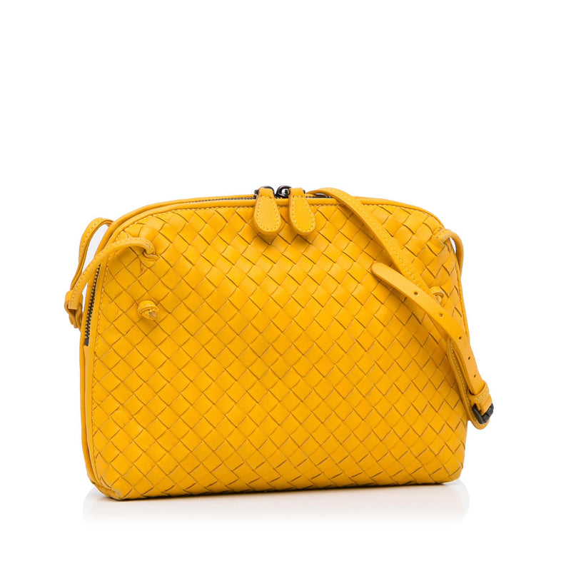 BOTTEGA VENETA - Nodini intrecciato mini leather cross-body bag