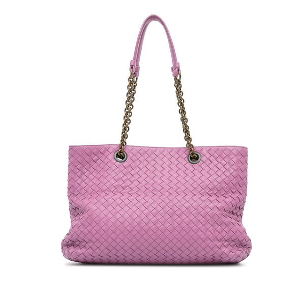 Bottega Veneta Medium Intrecciato Double Chain Tote (SHG-VXBiMk)