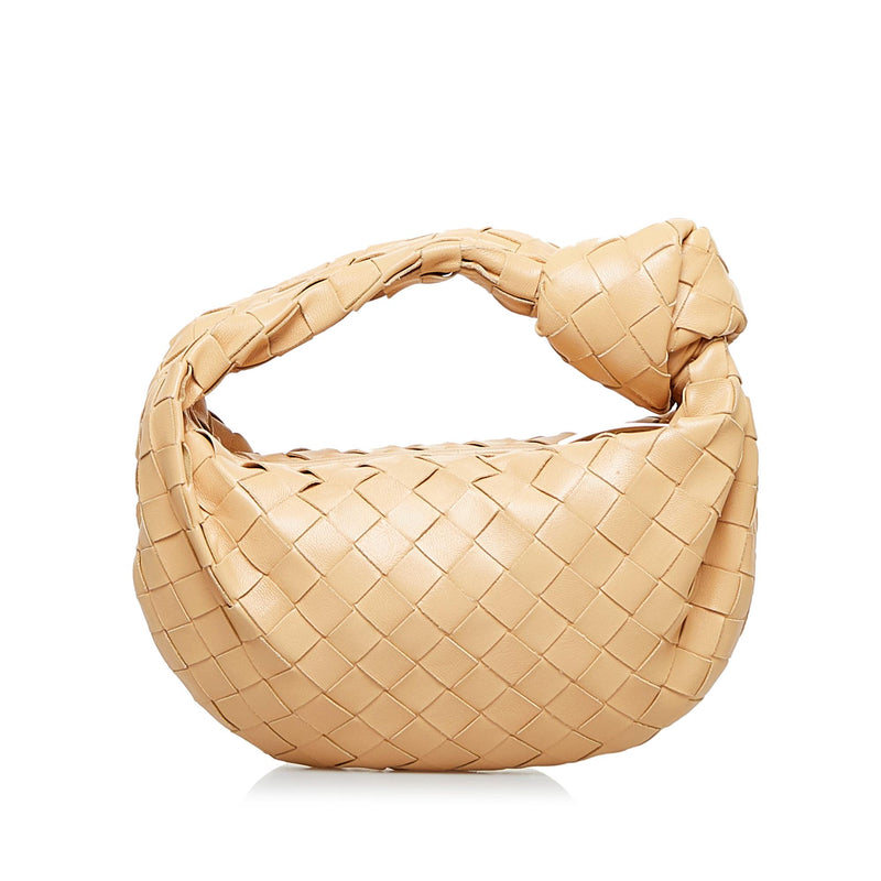 Small jodie leather bag w/ gold hardware - Bottega Veneta - Women