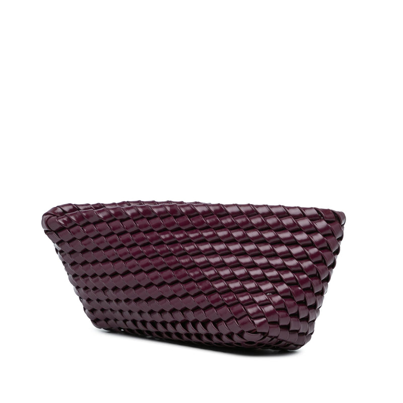 Bottega Veneta Nappa Intrecciato Slanted Clutch (SHG-AMZyVp)