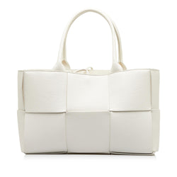 Bottega Veneta White Rubber Arco Tote