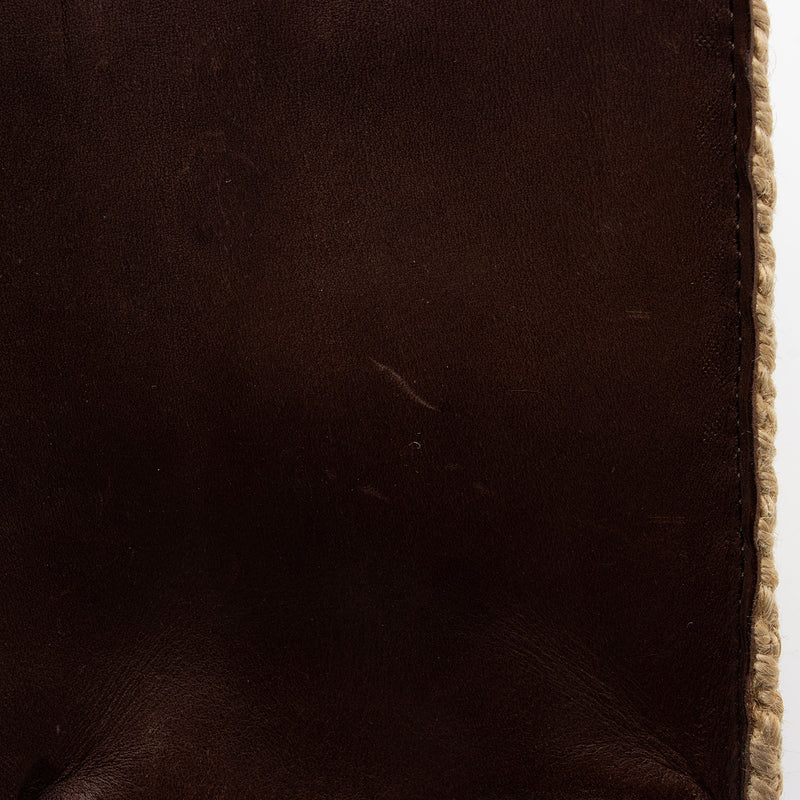 Bottega Veneta Vintage Woven Raffia Leather Zip Tote (SHF-Hp09r7) – LuxeDH