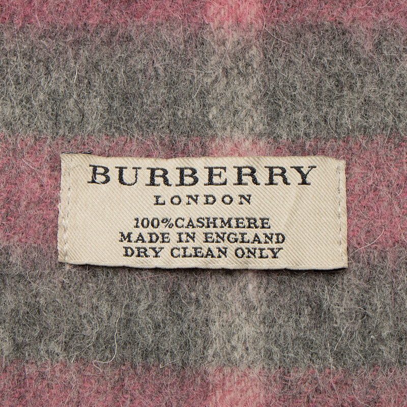 Burberry Cashmere Giant Check Scarf (SHF-udleOS)