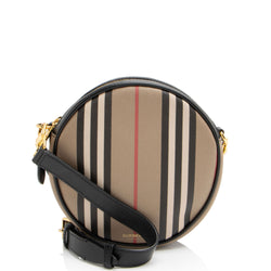 Burberry E-Canvas Icon Stripe Louise Mini Crossbody (SHF-0AXG6V)