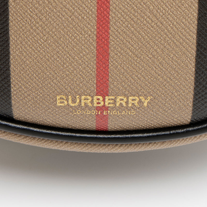 Burberry E-Canvas Icon Stripe Louise Mini Crossbody (SHF-0AXG6V)