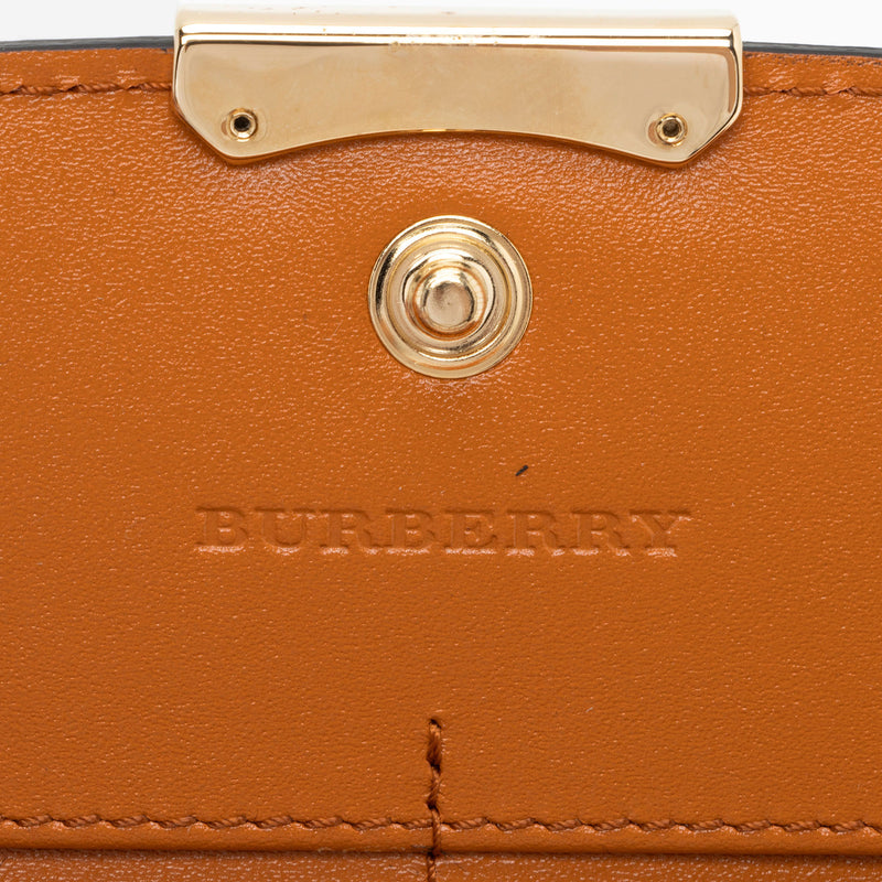 Burberry Embossed Leather Porter Wallet SHF QF78fN LuxeDH