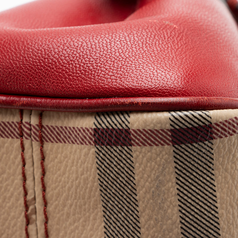Tan Burberry Haymarket Check Crossbody Bag – Designer Revival