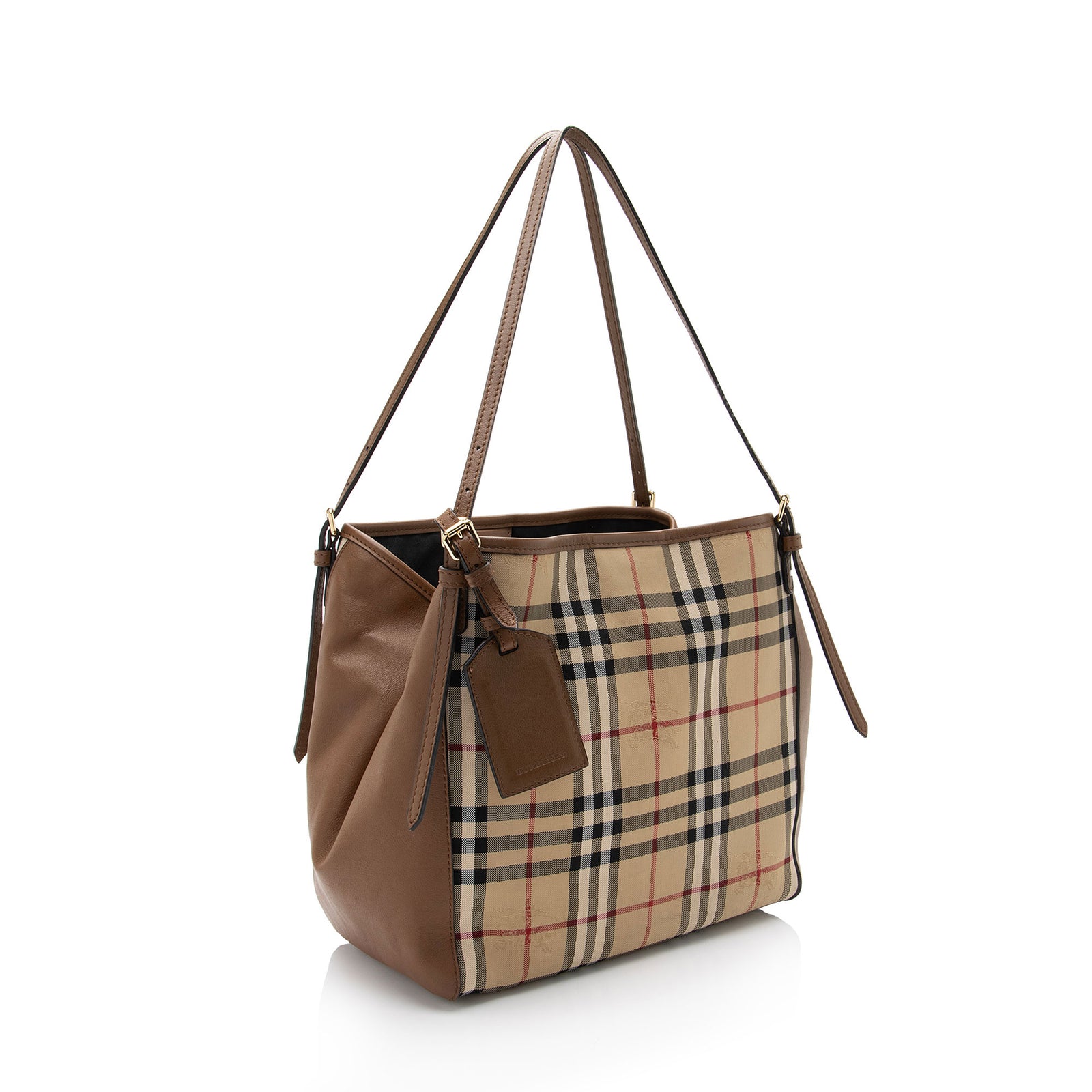 Burberry horseferry check small canterbury tote best sale