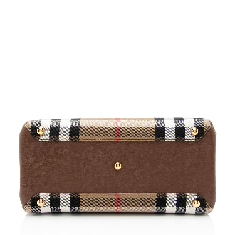 Burberry House Check Banner Medium Tote (SHF-tYqI2h)