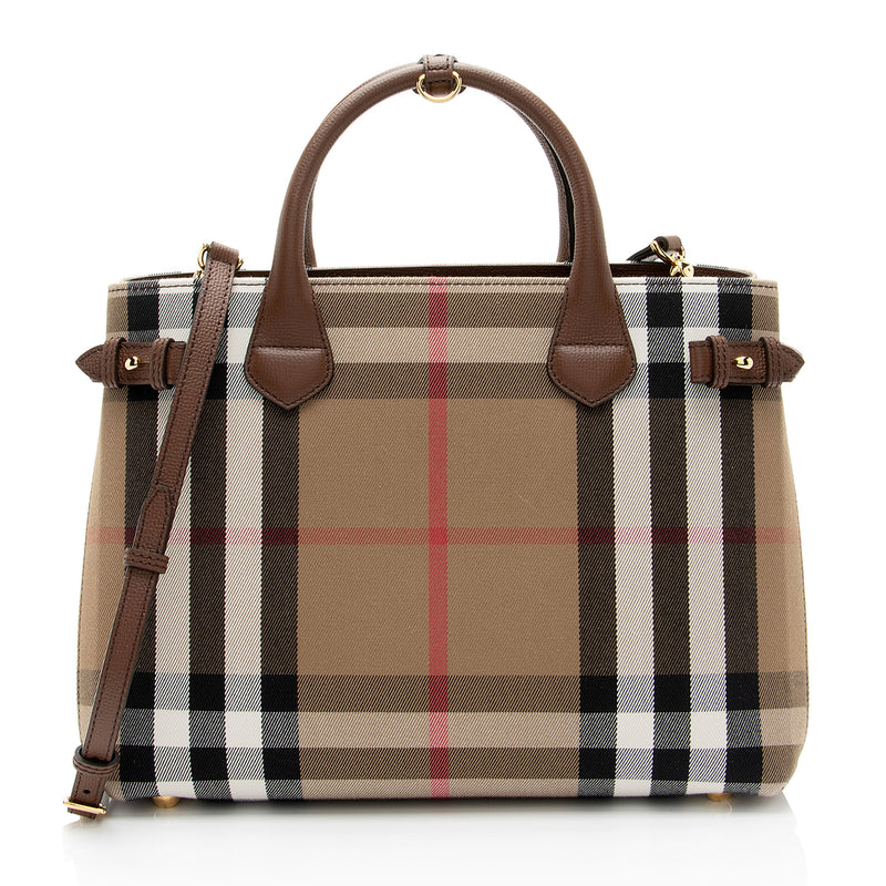 Burberry House Check Banner Medium Tote (SHF-tYqI2h)