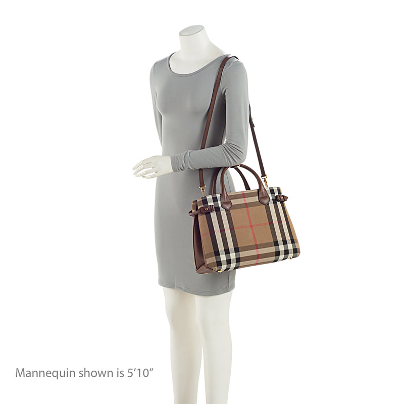 Burberry House Check Banner Medium Tote (SHF-tYqI2h)