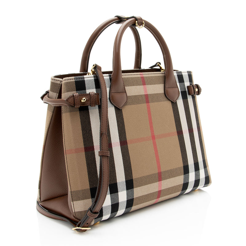 Burberry House Check Banner Medium Tote (SHF-tYqI2h)