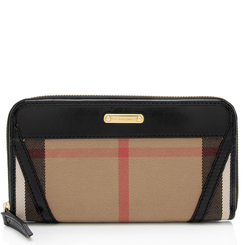 Burberry House Check Bridle Penrose Continental Wallet (SHF-Nqh5fC) – LuxeDH