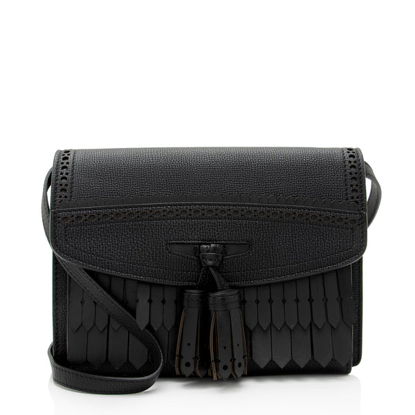 Burberry Leather Fringe Macken Small Crossbody (SHF-p0ePVQ)