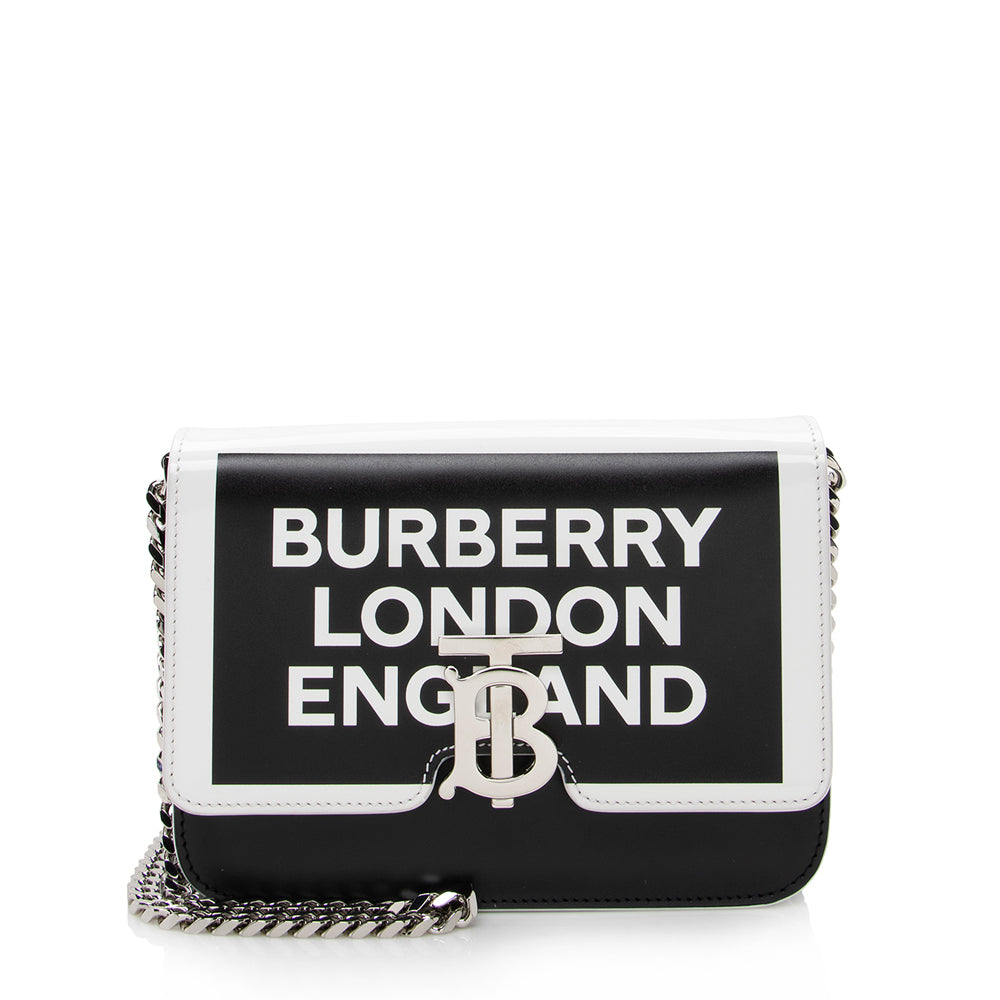 Burberry Logo-Print Small London Bag