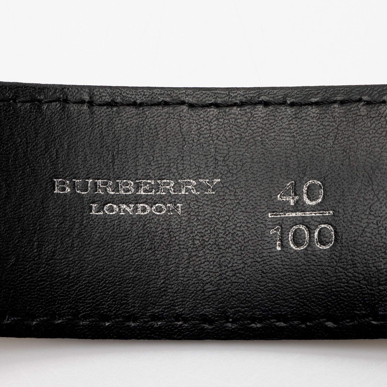 [Burberry] Nova Check Leather Belt - Size purchases 24/60